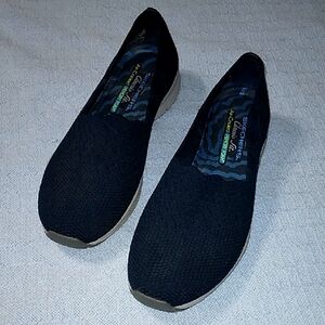 Skechers Seager Stat Slip On Classic Fit Navy Blue Shoes Size 9.5